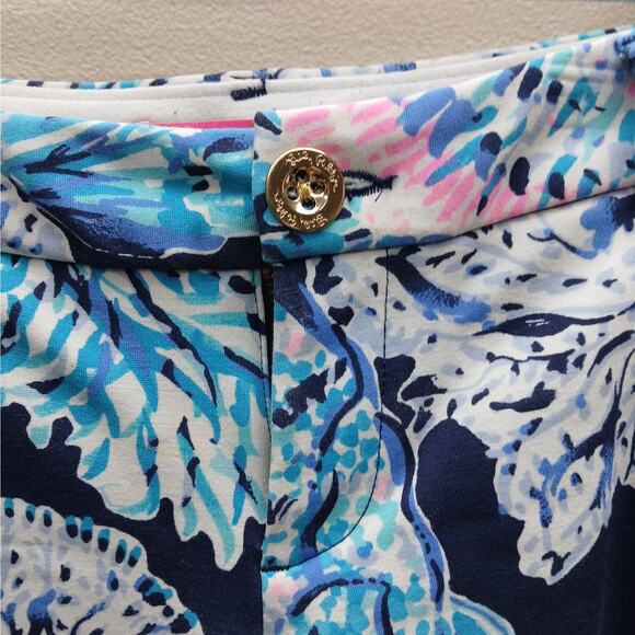 Lilly Pulitzer The Callahan Stretch Floral Print Party In Paradise Shorts Size 6 - Picture 7 of 9
